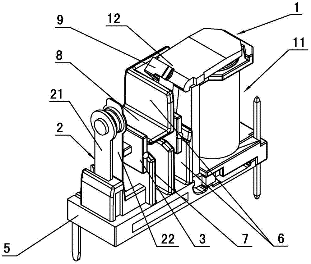 Miniature electromagnetic relay