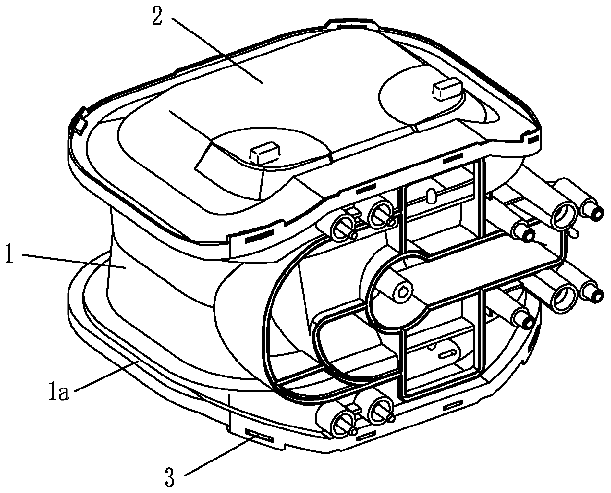 A method for press-fitting and assembling gas meter metering chamber shells