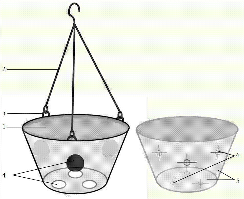 Method for inversely suspended cultivating platycerium