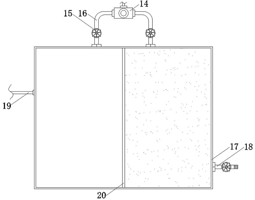 Dropper treatment device for recharging domestic sewage into farmland