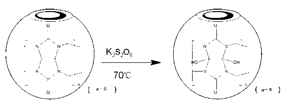 Solid phase microextraction coating of hydroxyl cucurbituril as well as preparation method and application thereof