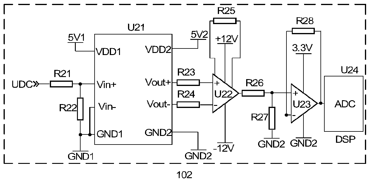 Multi-channel integrated self-suppression bus voltage pumping circuit