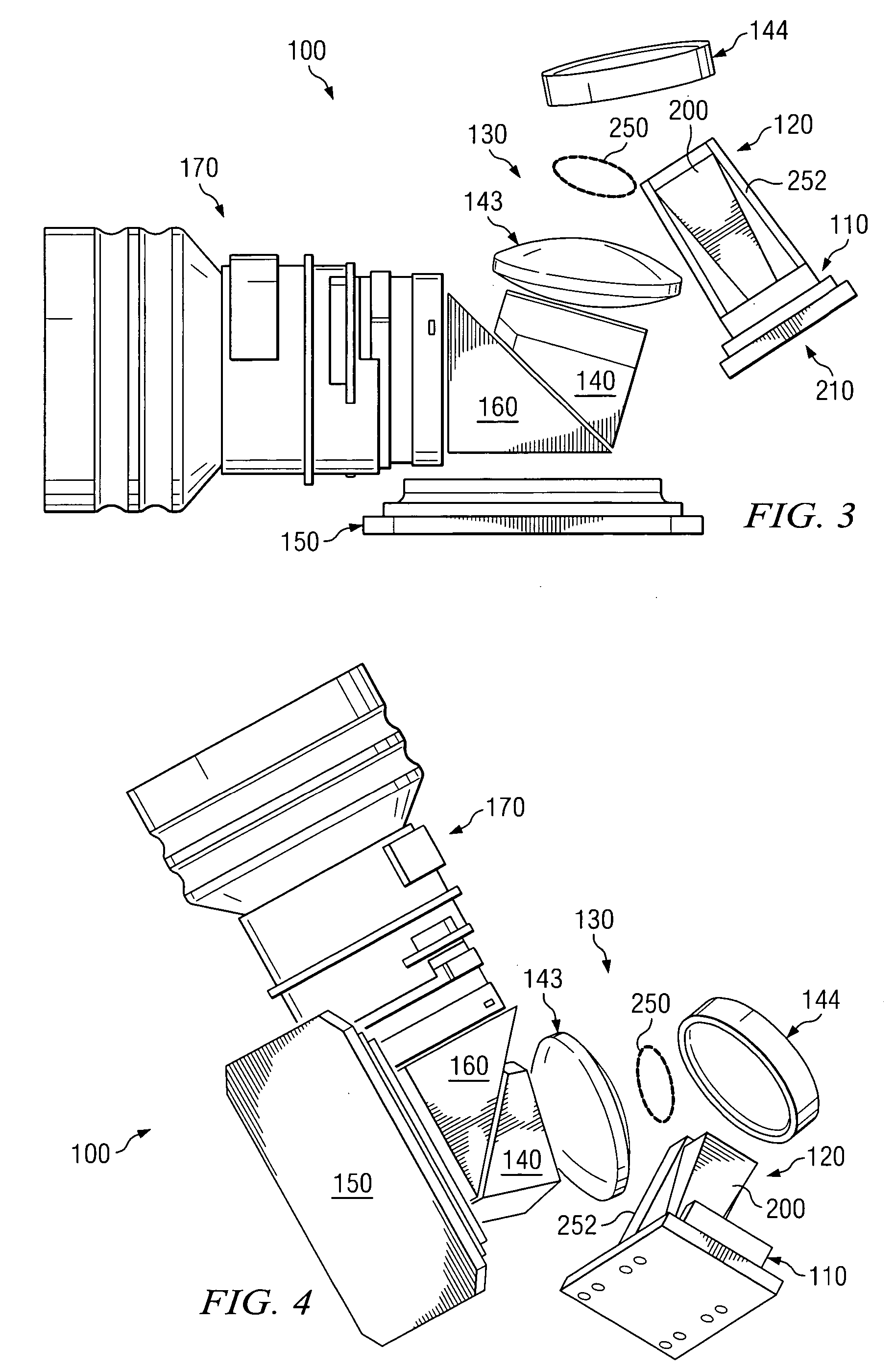 Compact optical engine for very small personal projectors using LED illumination