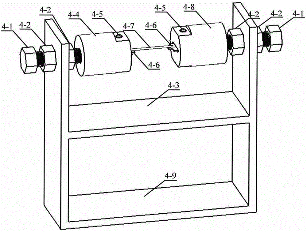 Stress-torsion magnetic impedance integration test device of metal fiber