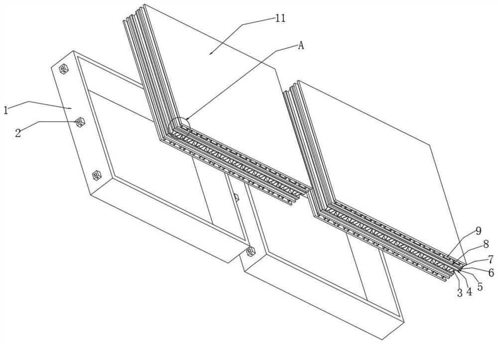 Energy-saving sound-absorbing type building steel structure