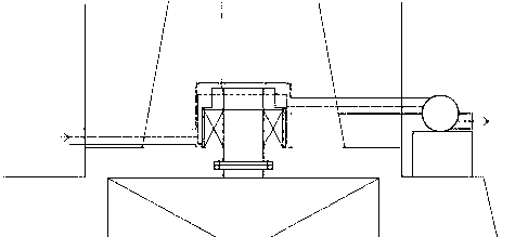 Bearing outer independent air cooling device used under thermal environment work condition and cooling operation method