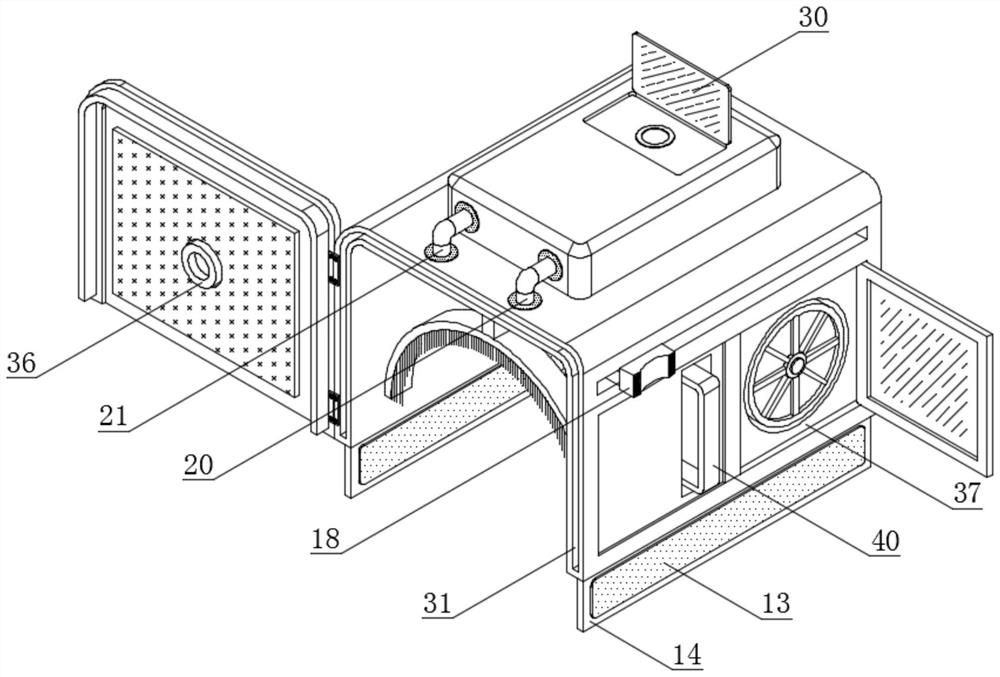 Permanent magnet synchronous motor with protection structure