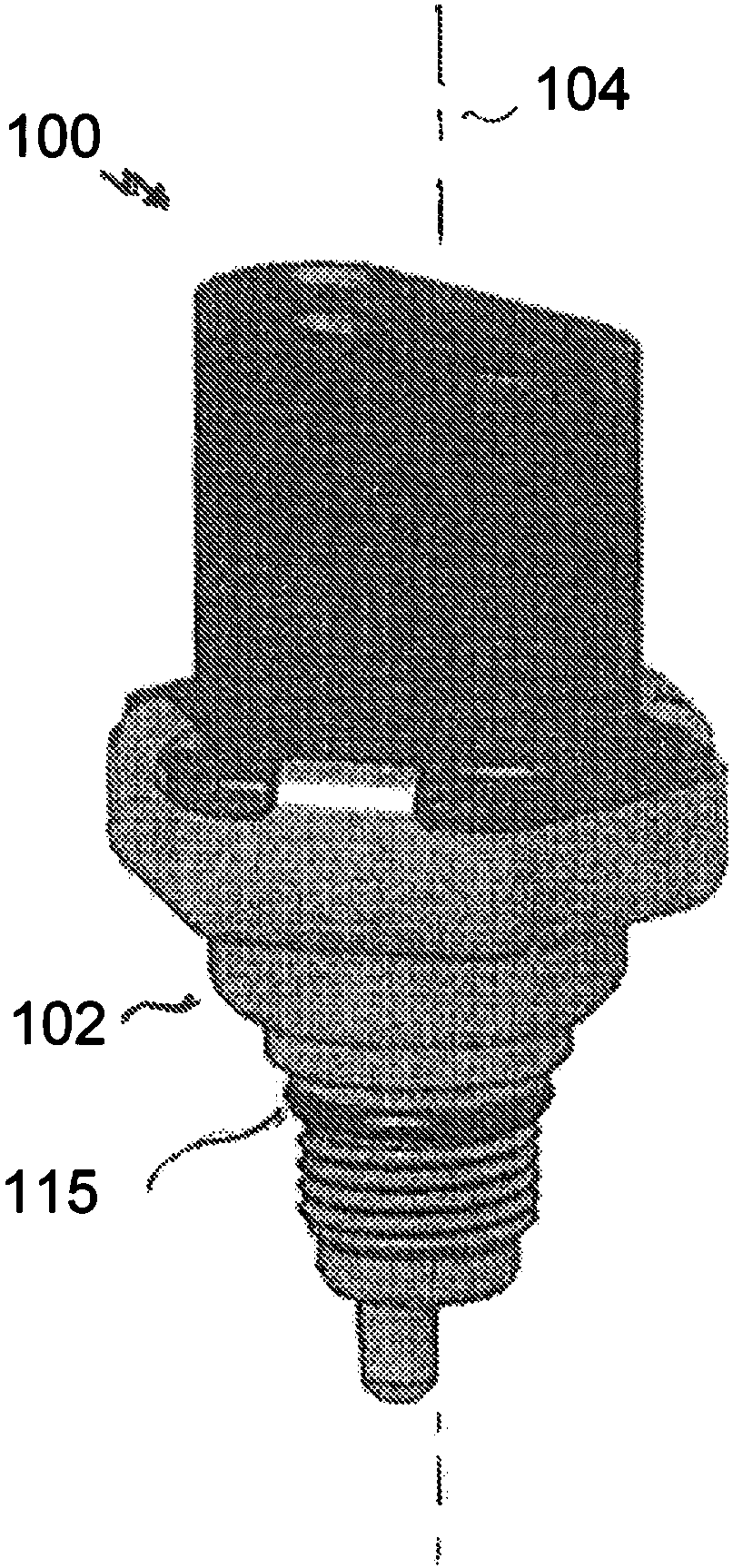 Integrated pressure and temperature sensor