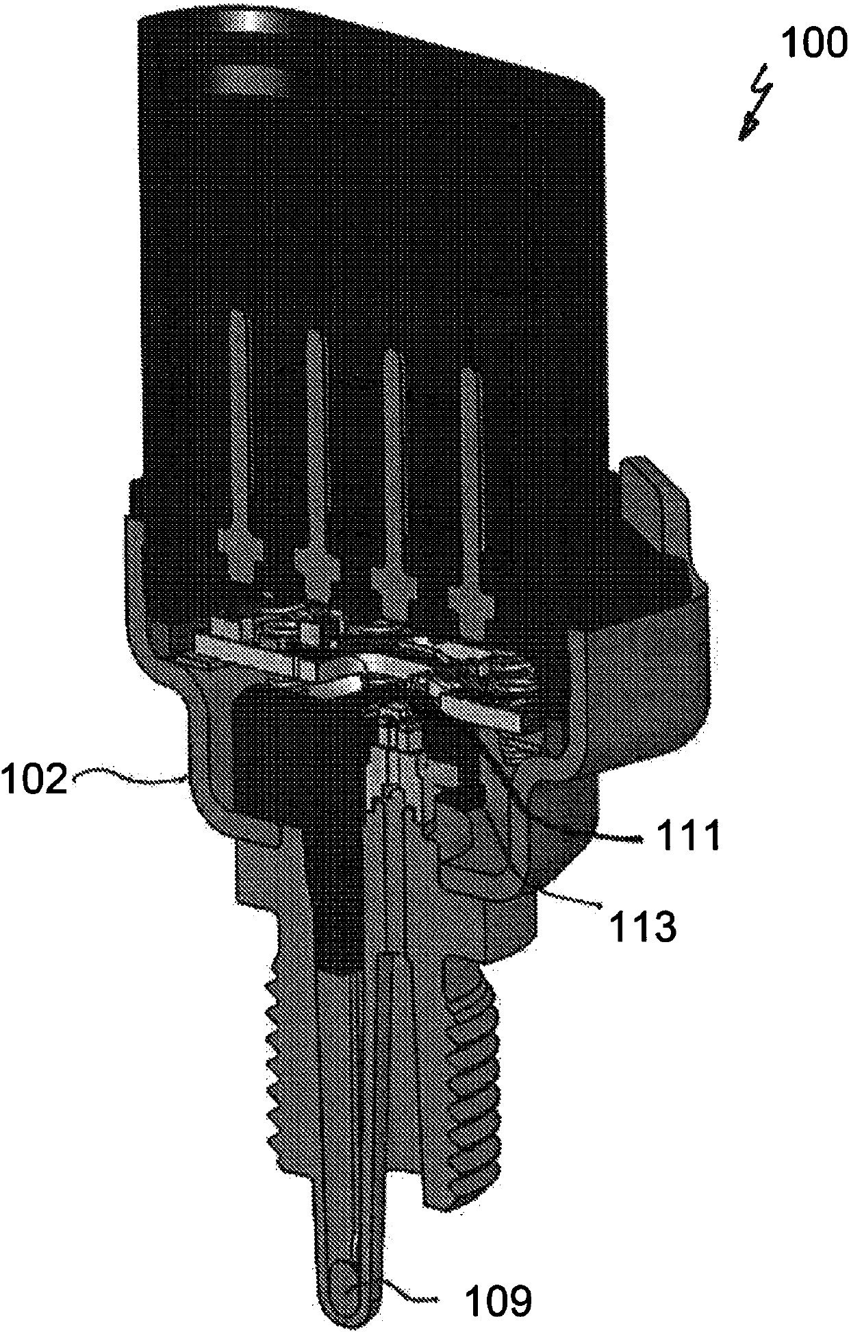 Integrated pressure and temperature sensor