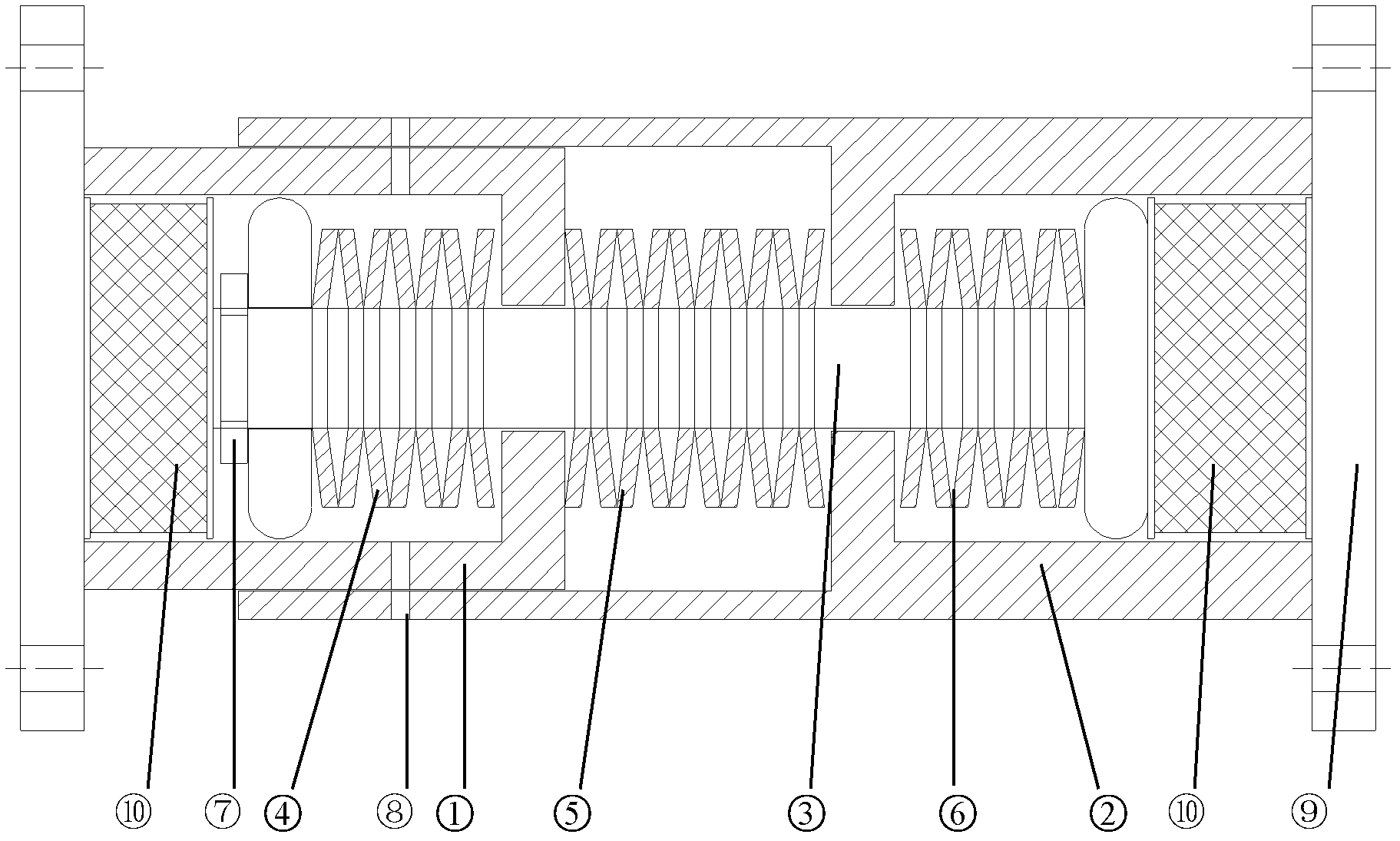 Temperature stress control expansion joint