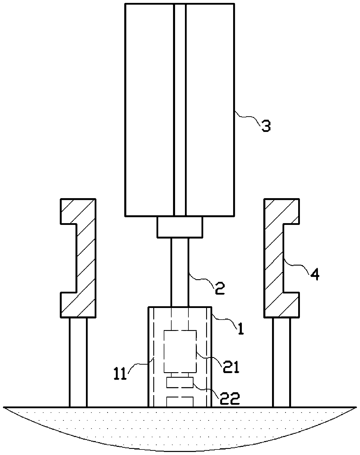 Impeller type high-speed isolation belt anti-dazzle plate device