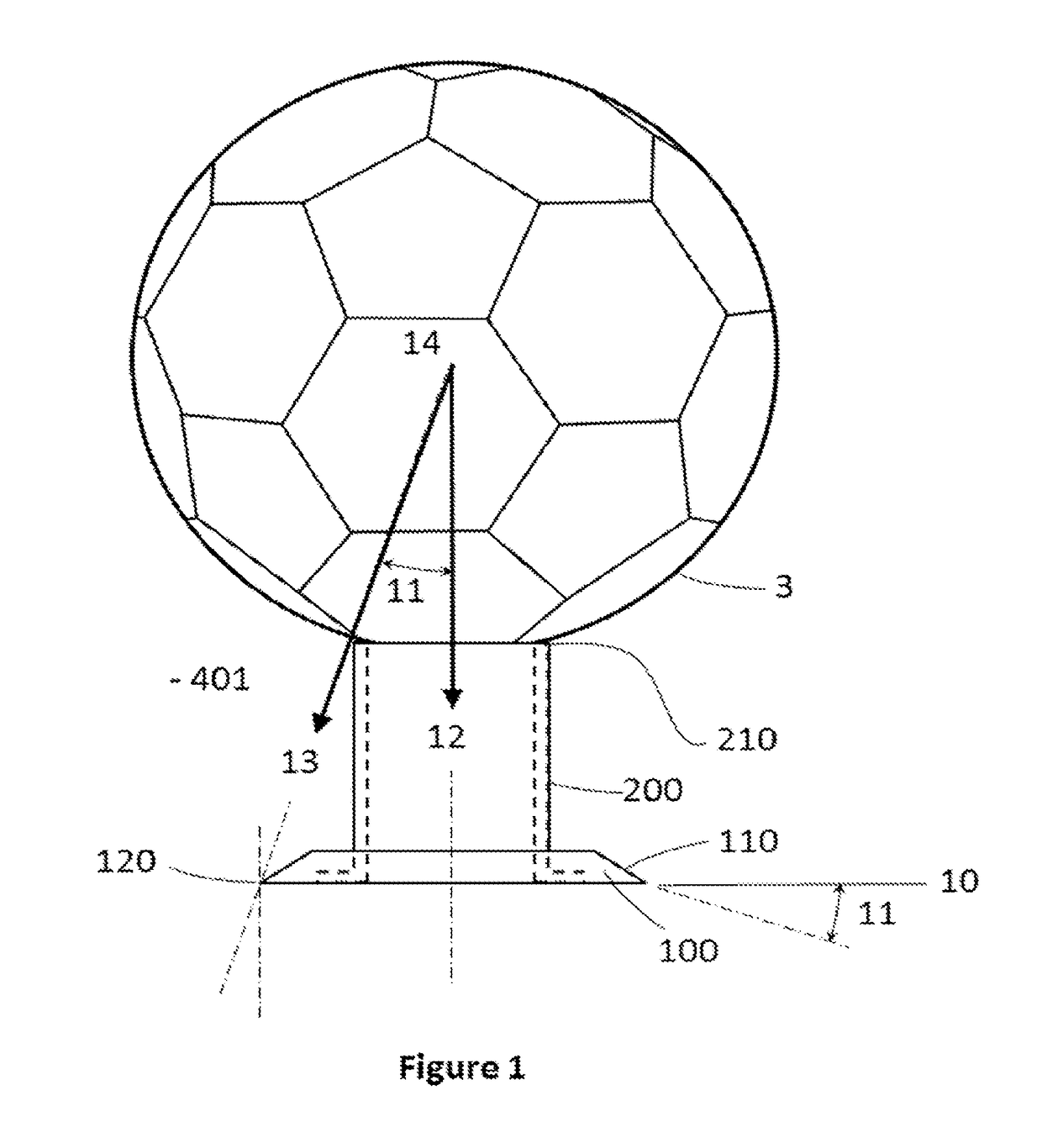 Soccer tee for use in training