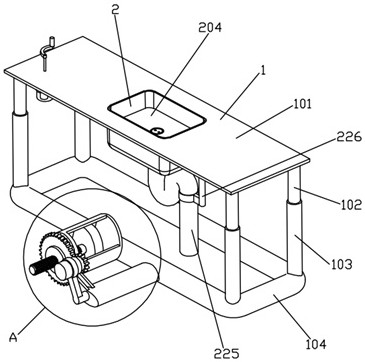 Washing water sound eliminating system