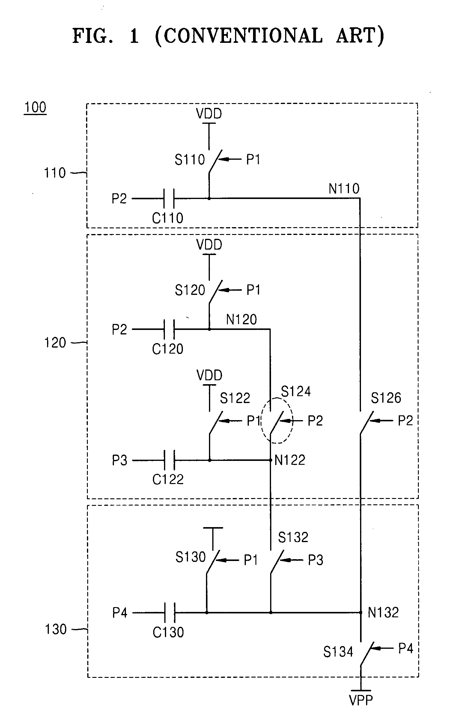 High-voltage generating circuit including charge transfer switching circuit for selectively controlling body bias voltage of charge transfer device