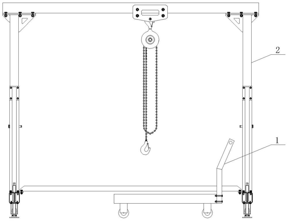 Conveying tool for withstand voltage test instrument of ultra-high voltage electrical equipment