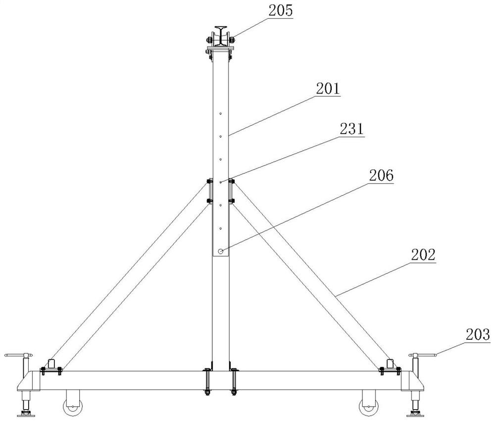 Conveying tool for withstand voltage test instrument of ultra-high voltage electrical equipment