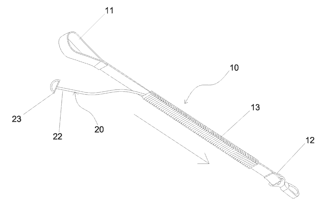 Pet leash structure