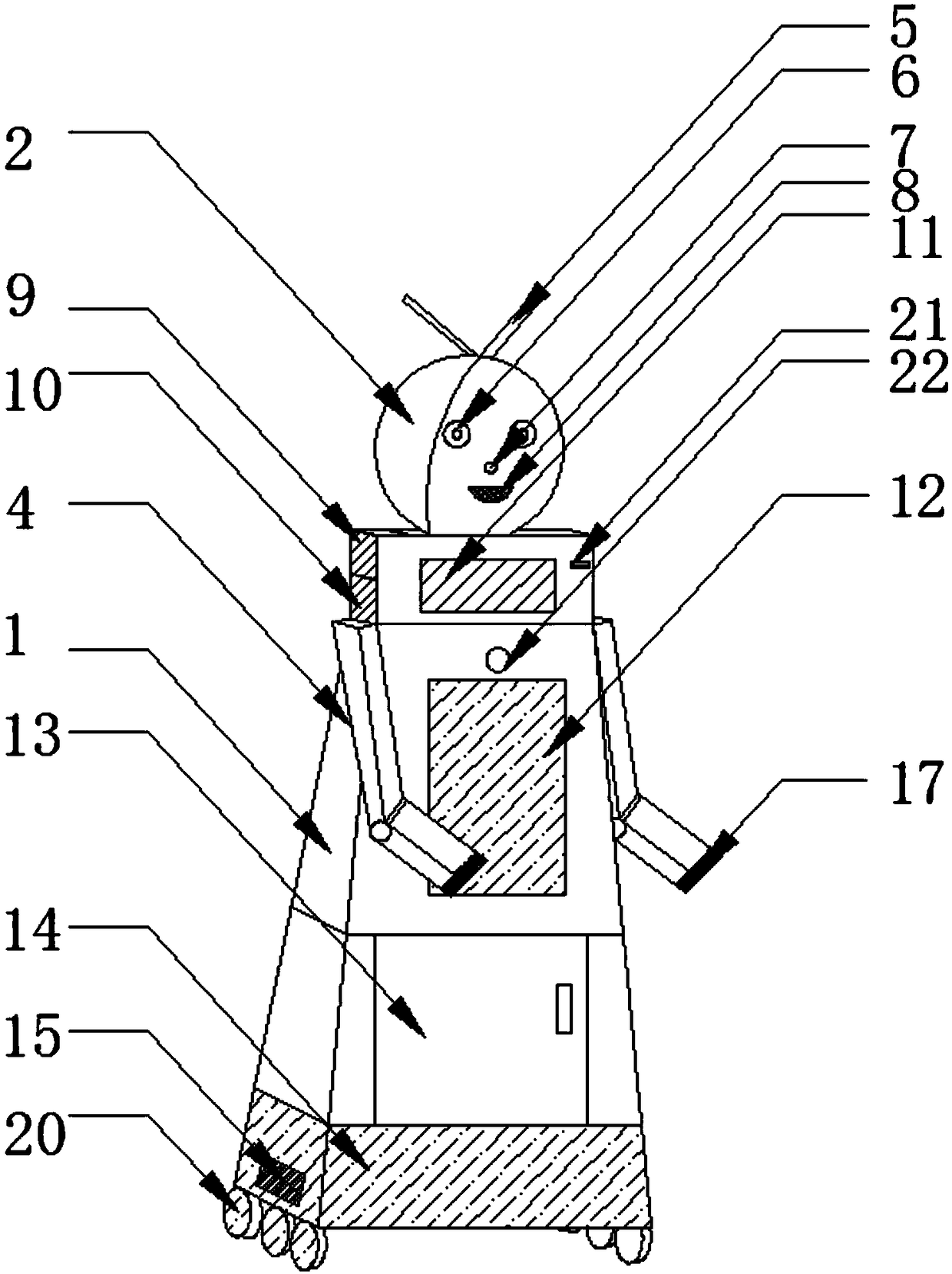 Multifunctional meal delivery robot