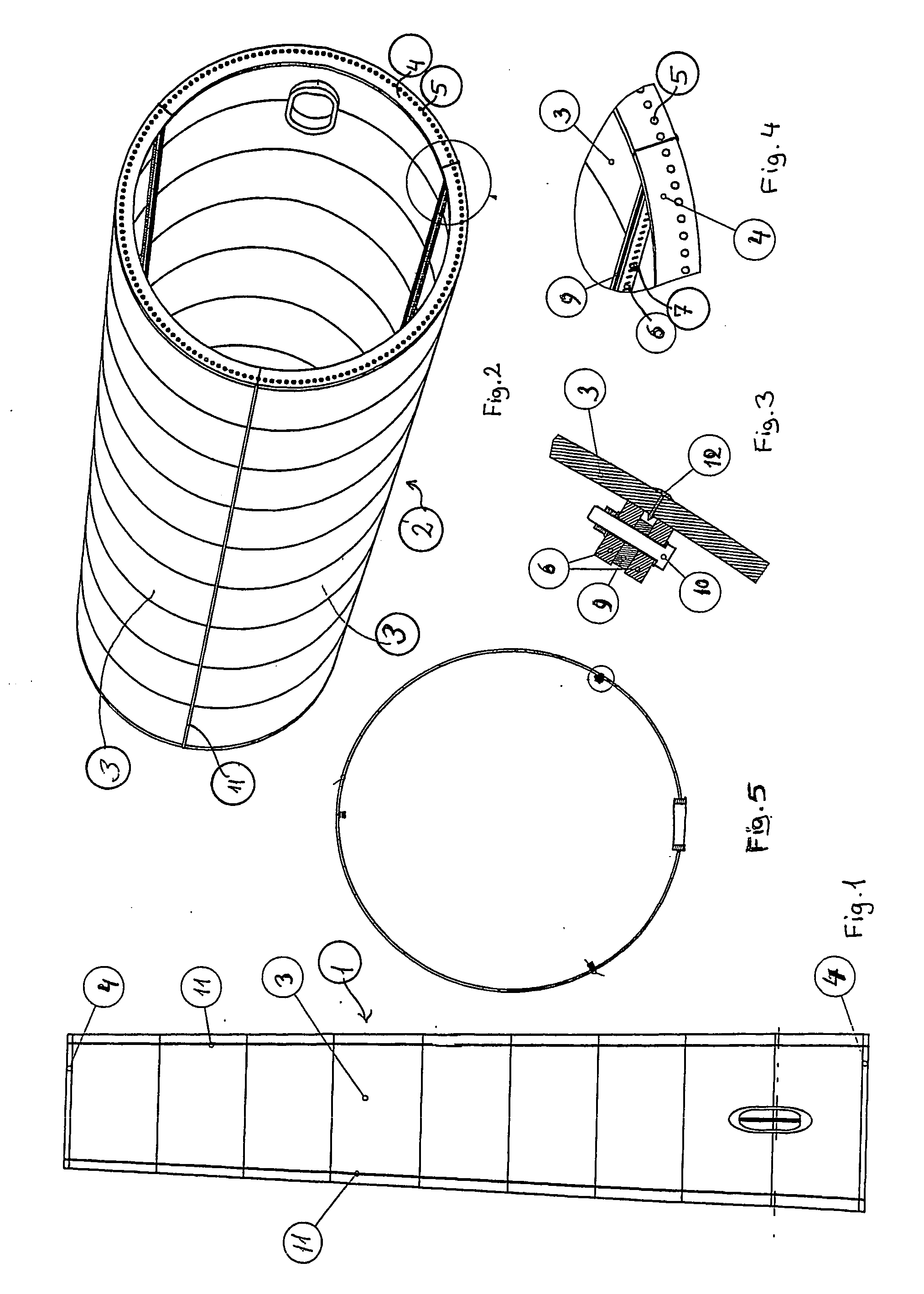 Method of contructing large towers for wind turbines