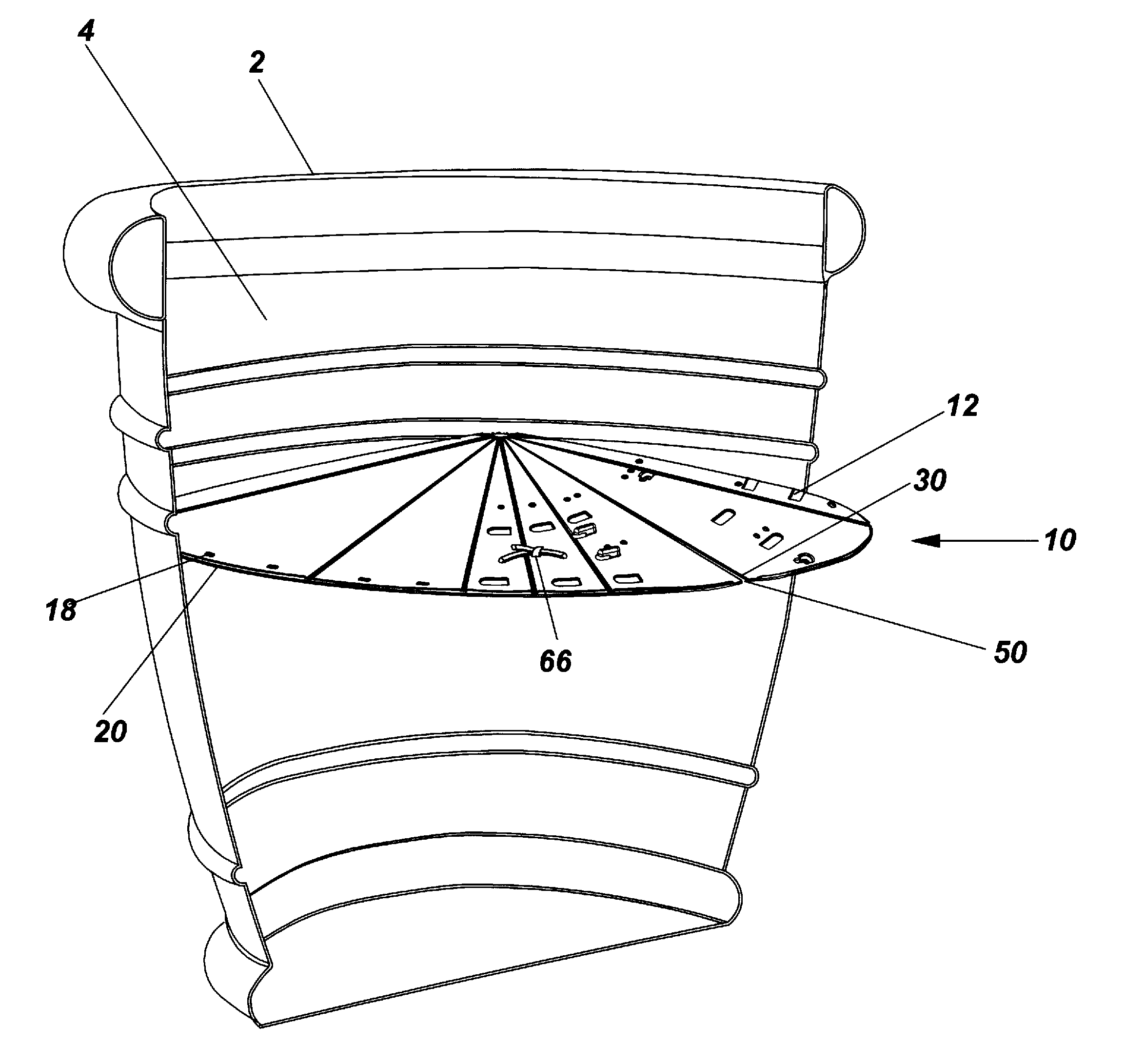 Adjustable planter disk