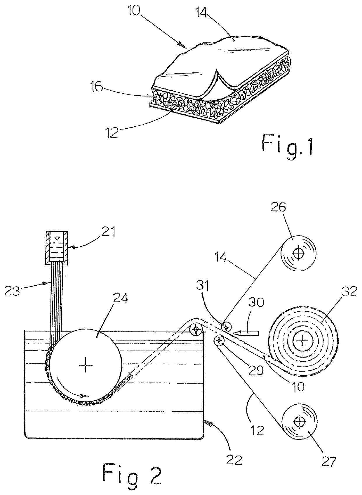 Geocomposite and method for the production thereof