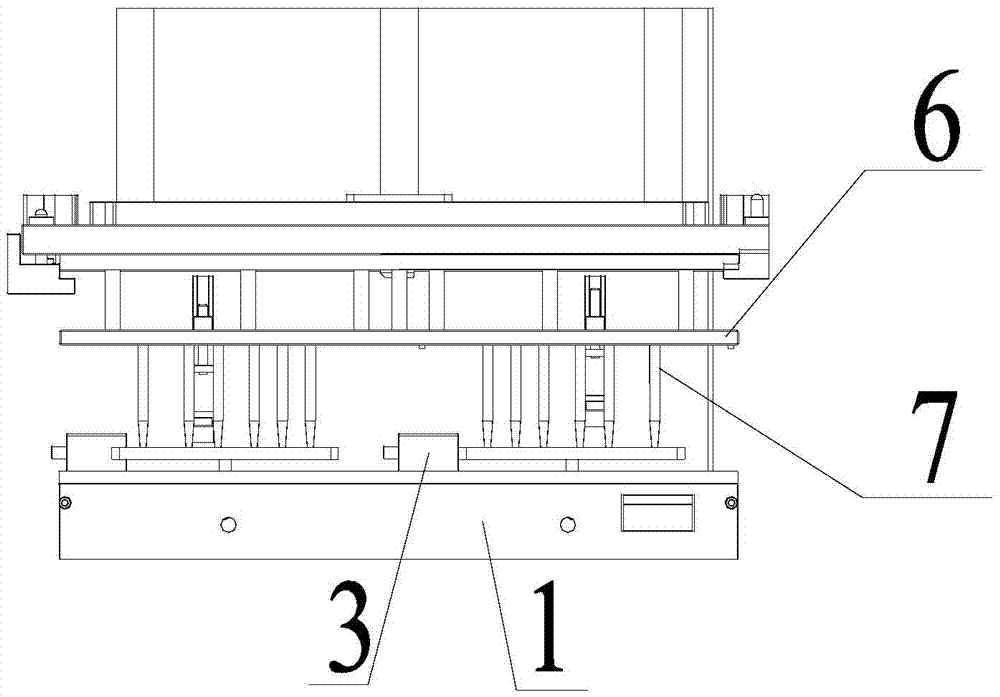 FCT tool device provided with manipulator capable of pressing button automatically