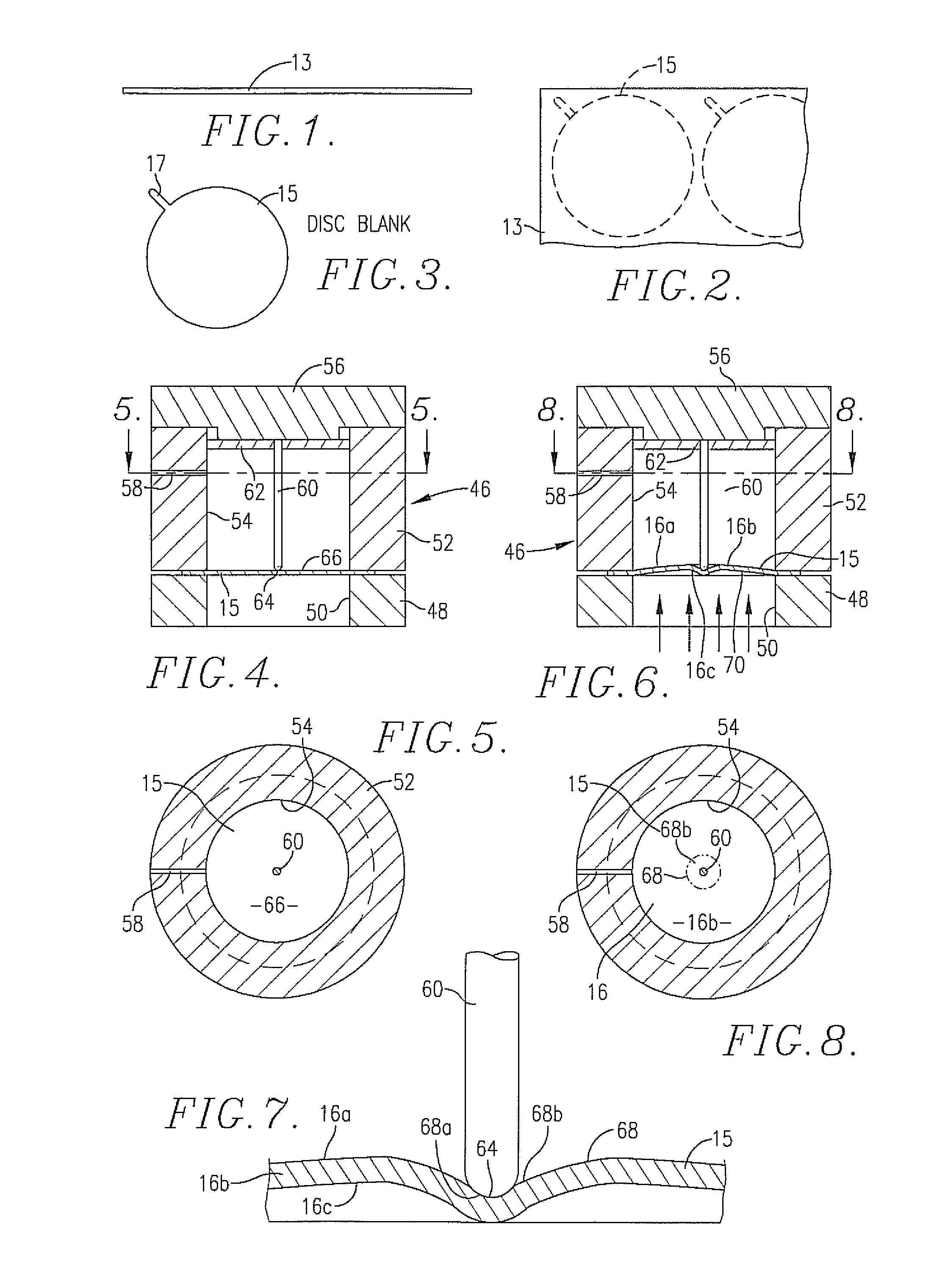 Rupture disc with machined line of opening