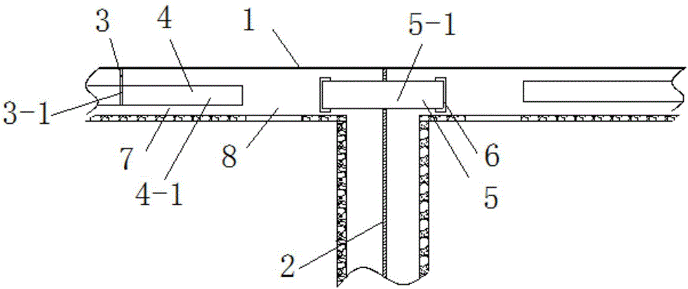 Cable rope cabin penetrating device and method