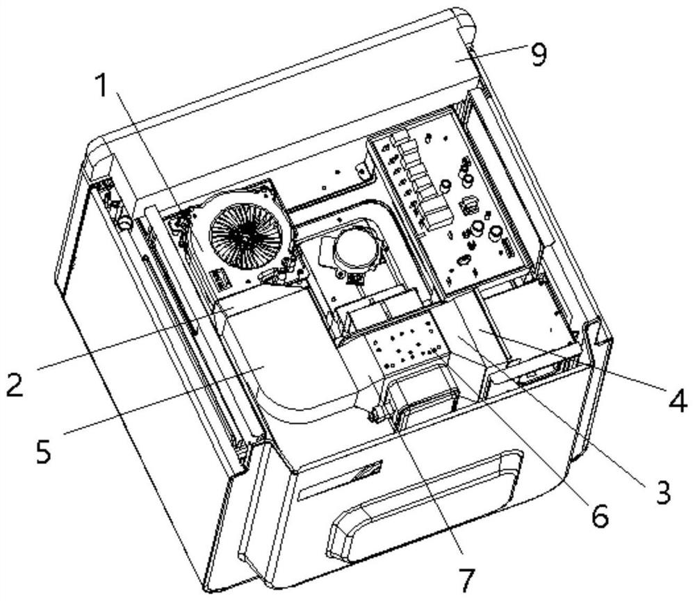 Air guide and heat dissipation device and cooking utensil