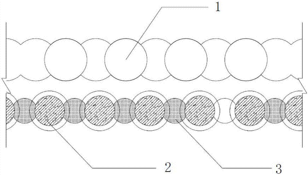 Variable cross-section drilling pouring support pile structure and construction method thereof