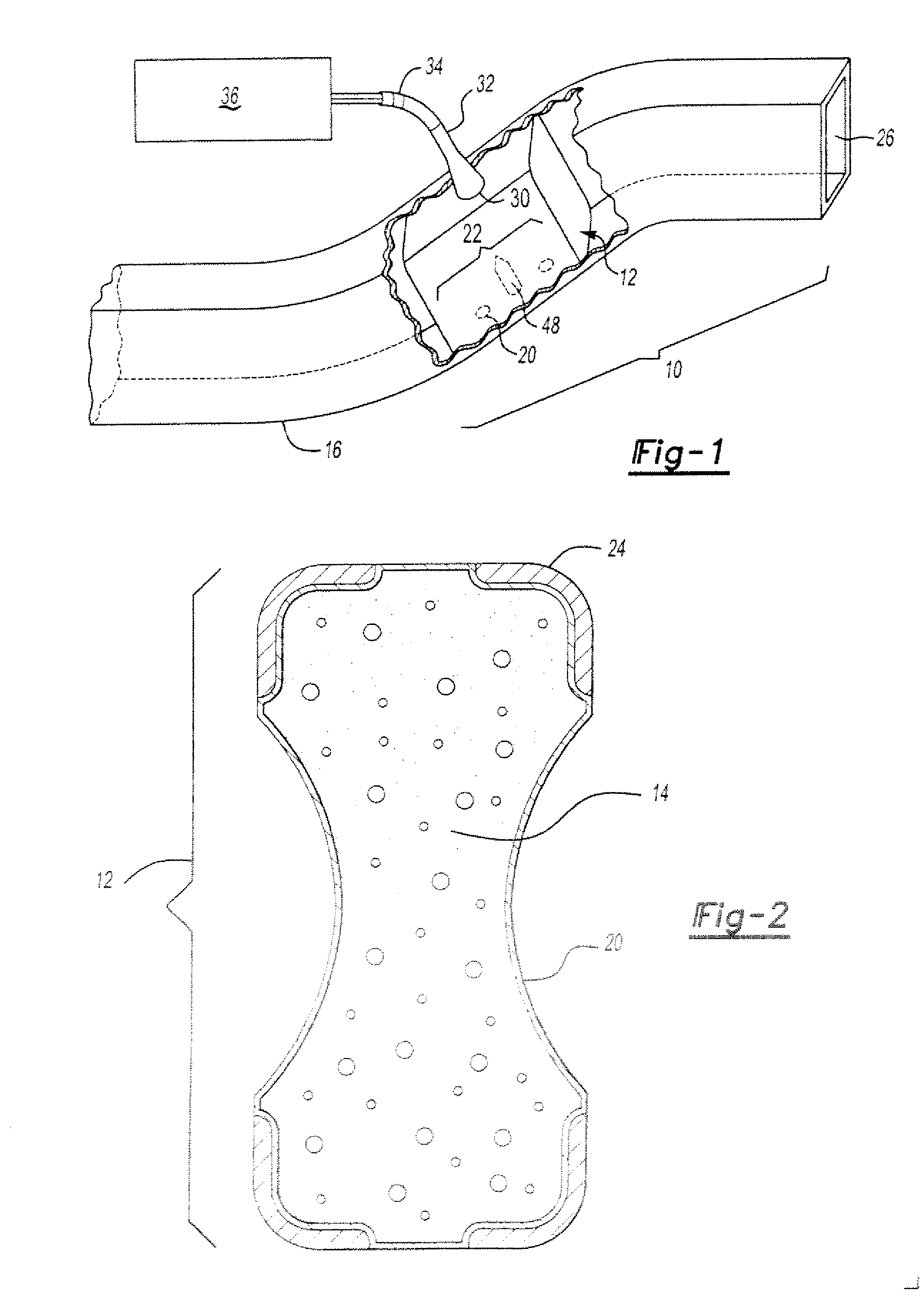 Reinforcement system utilizing a hollow carrier