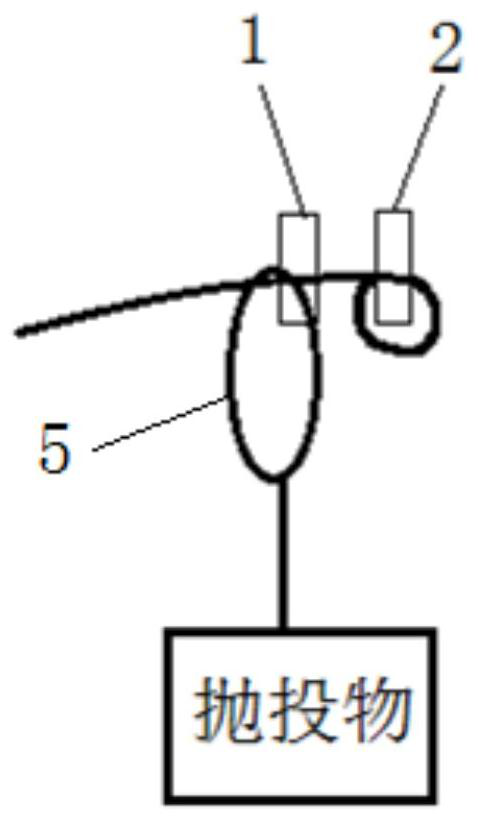 Lateral throwing device of unmanned aerial vehicle and operation method thereof