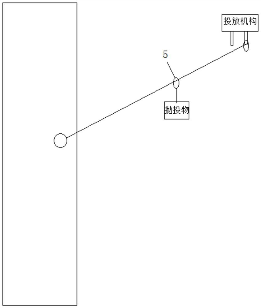 Lateral throwing device of unmanned aerial vehicle and operation method thereof