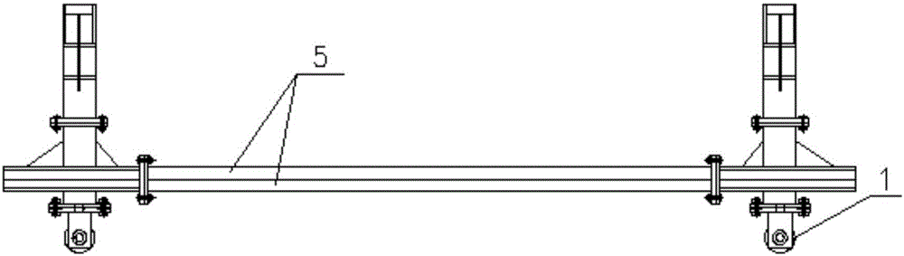 High-slope large-scale steel penstock mounting and unloading device and steel penstock mounting method