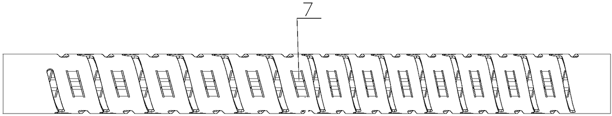 Rivetless snake bone assembly