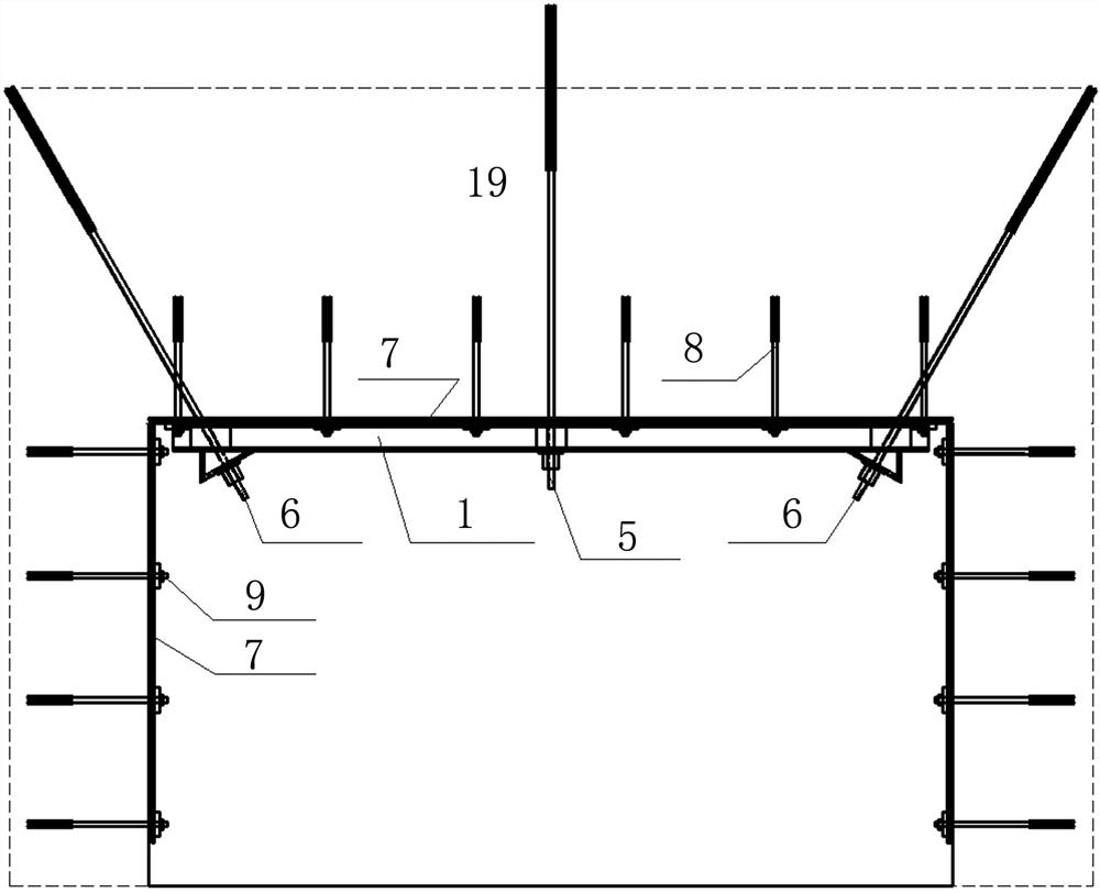 Anchor cable shed type supporting method