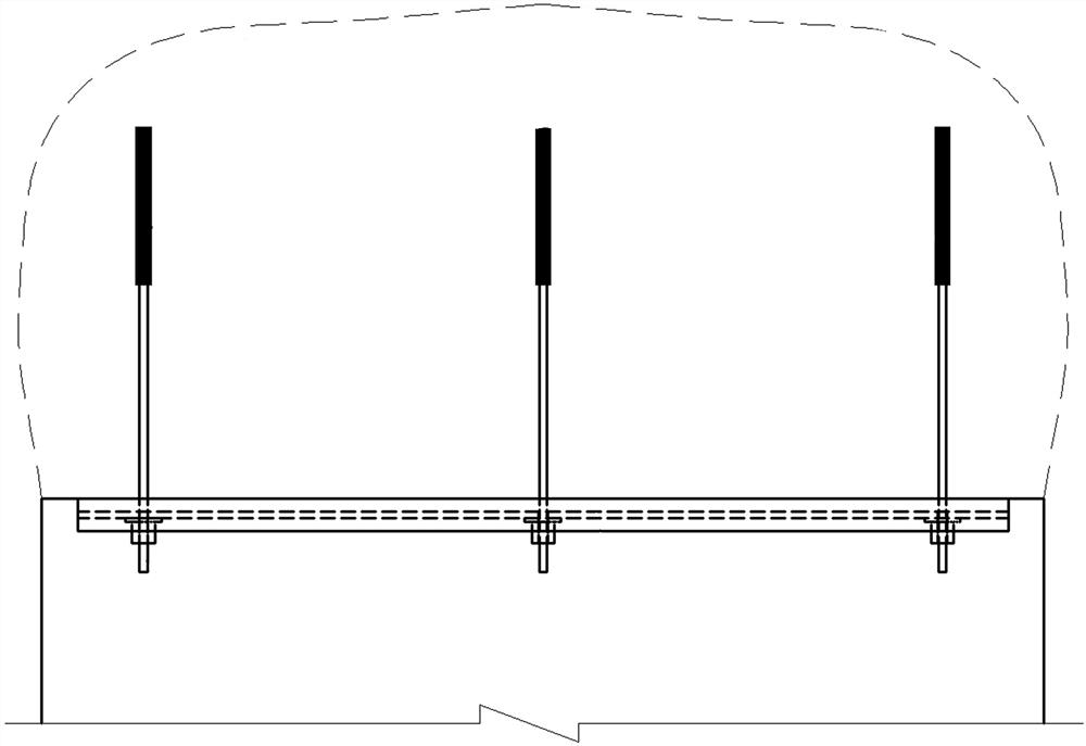 Anchor cable shed type supporting method