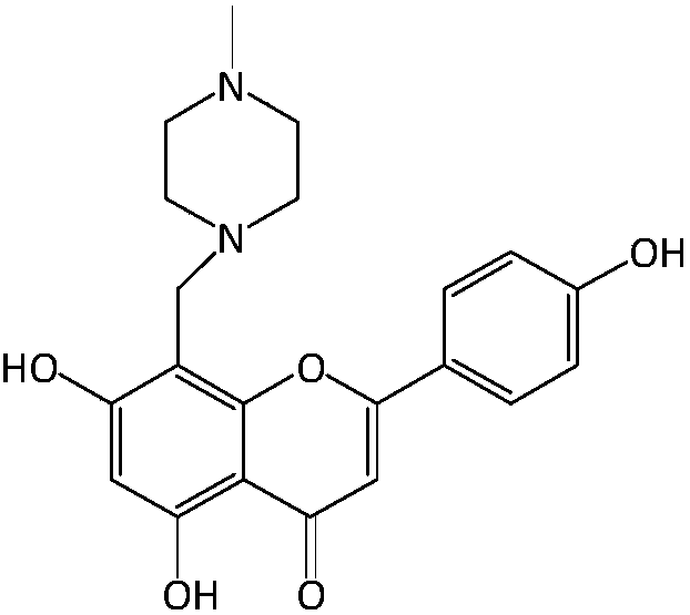 Apigenin derivatives and their application in the treatment of hyperuricemia