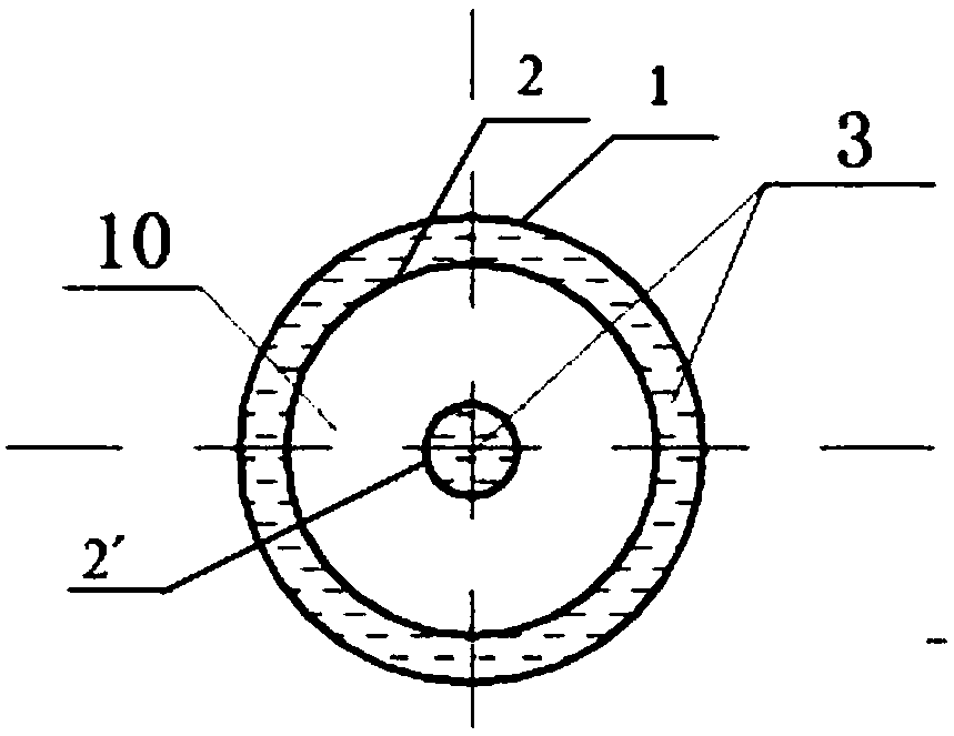 A charging system suitable for water-containing blasting