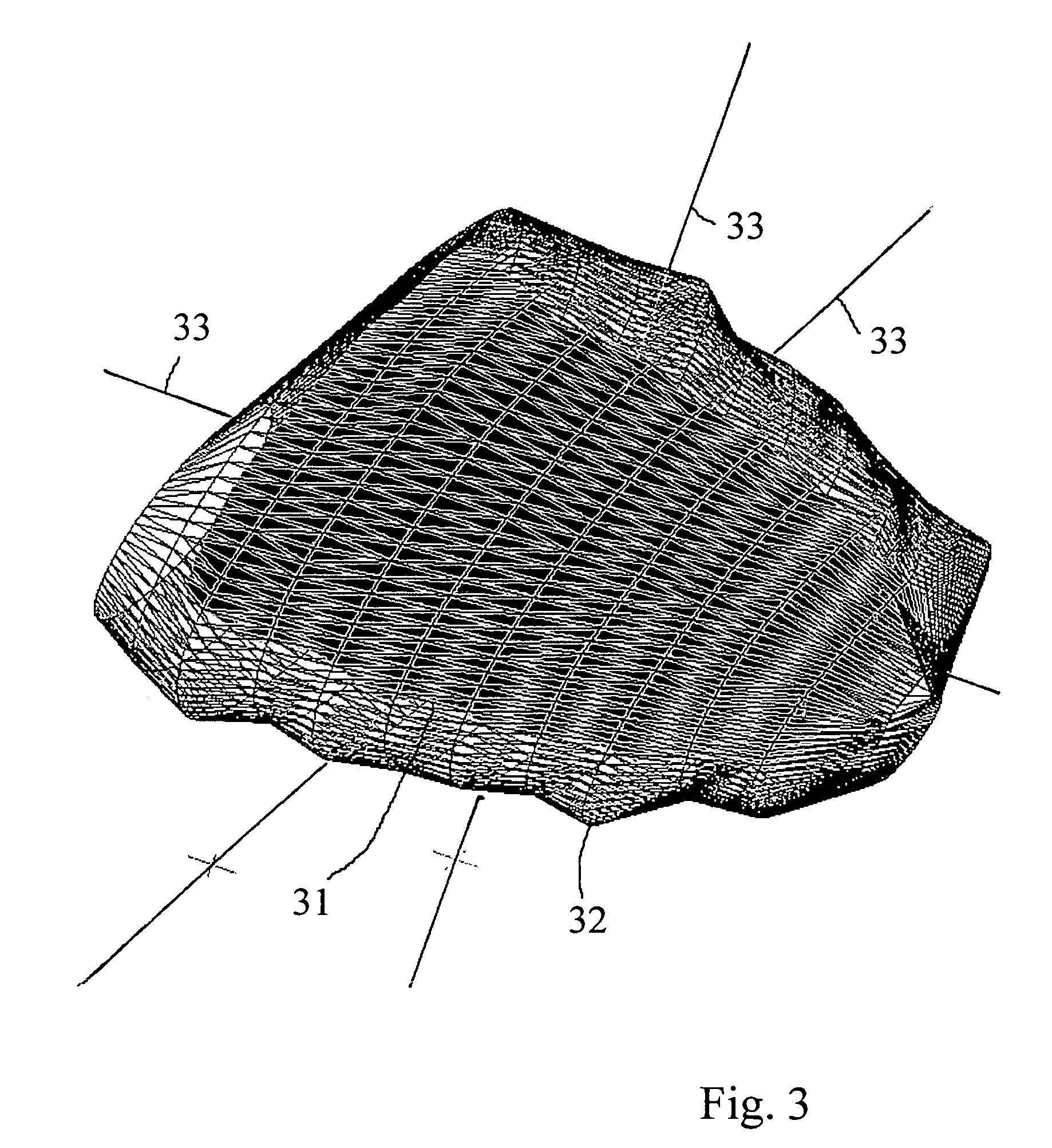 Method and apparatus for visualization of biological structures with use of 3D position information from segmentation results