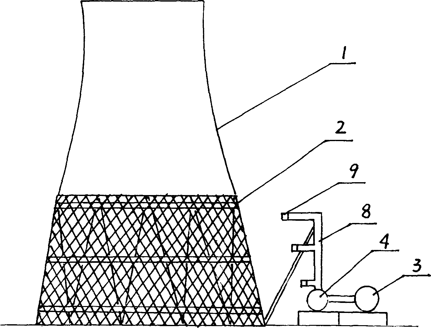 Fast spraying freezing coldproof method