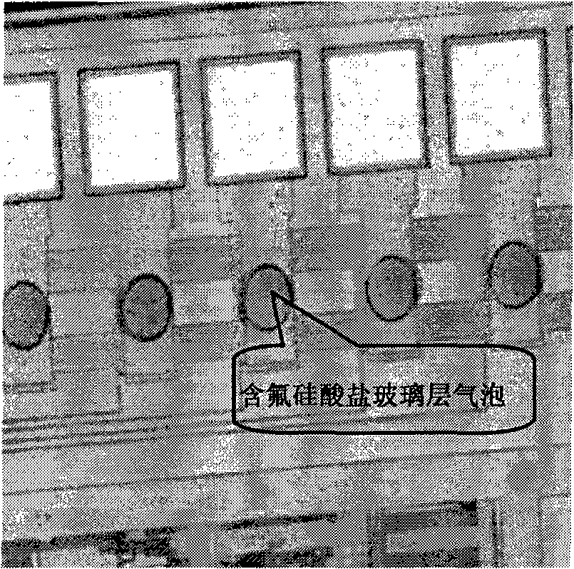 Process for effectively controlling air bubble producing in forming process of fluorine-containing silex glass interlayer medium layer