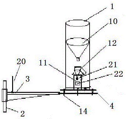 A remote collector of crop canopy gradient rainfall