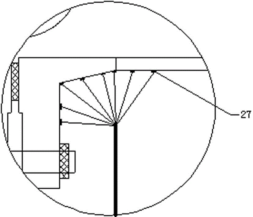 System for testing high-temperature pipeline flange under action of outer bending moment