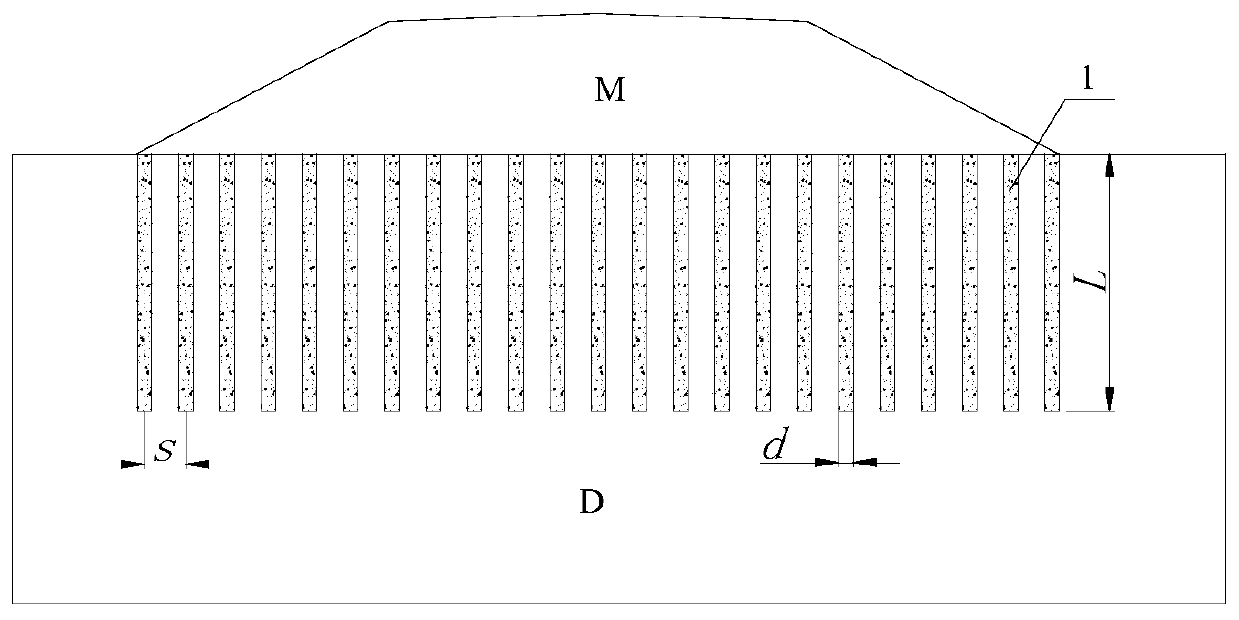 Anti-heave design method of expansive soil composite pile foundation at the bottom of subgrade