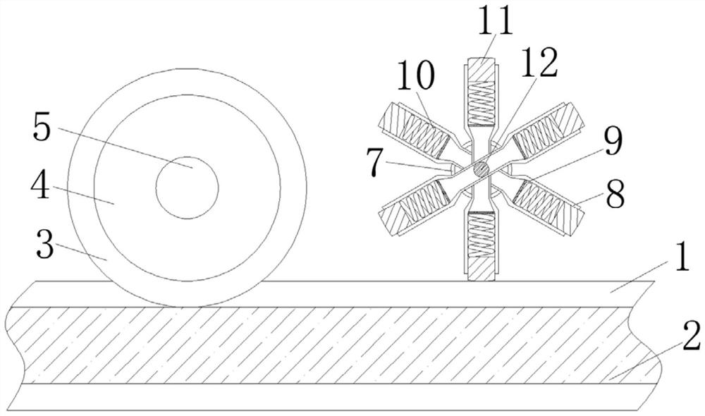 Stripping device for waste cable