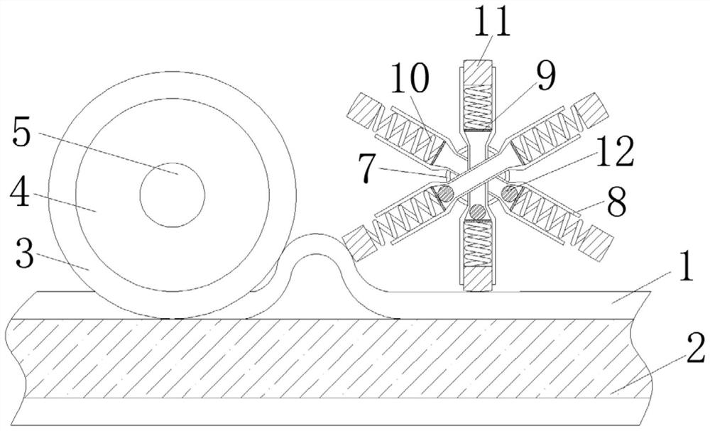 Stripping device for waste cable