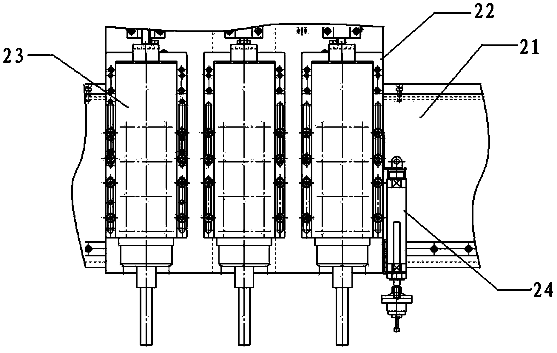 Automatic tool setting device and numerical control machining machine head