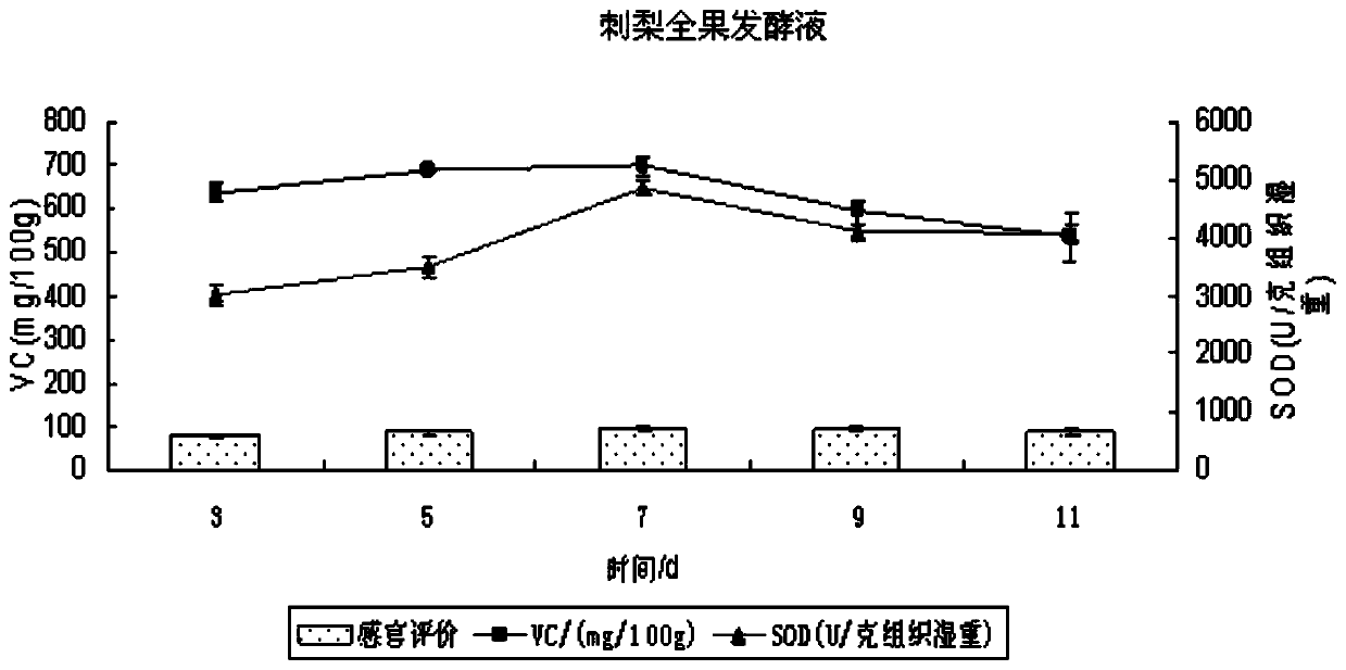 Roxburgh rose fermented nutrient solution and application thereof