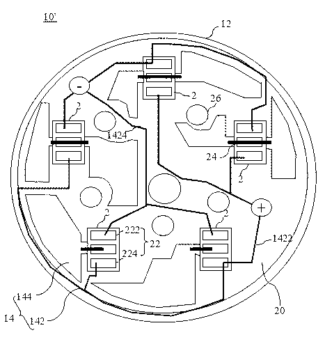 Heat radiating structure of light source